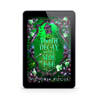 Ebook cover of 'Tooth Decay with a Side of Fae' by Victoria Focus on a tablet screen.